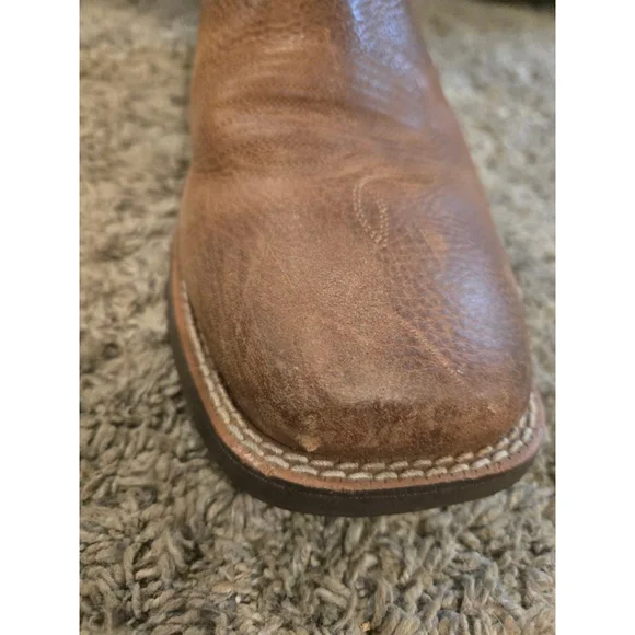 Ariat Steadfast Performance Western Boots Brown & Blue Cowboy Boots Size 10.5 - Picture 11 of 16